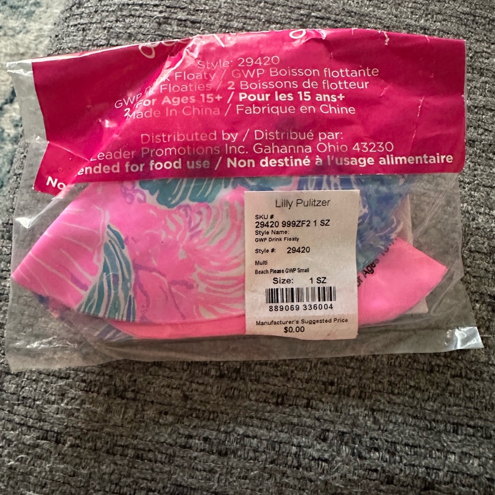 Lilly Pulitzer Drink Floaties